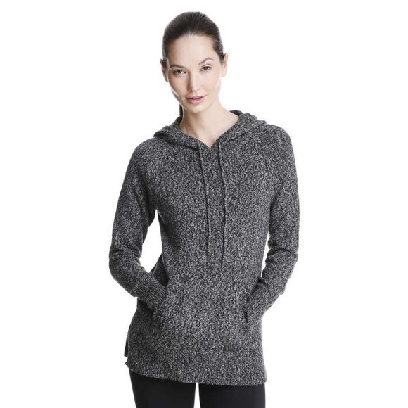 Grey Marled Hooded Sweater - Picture 2 of 15